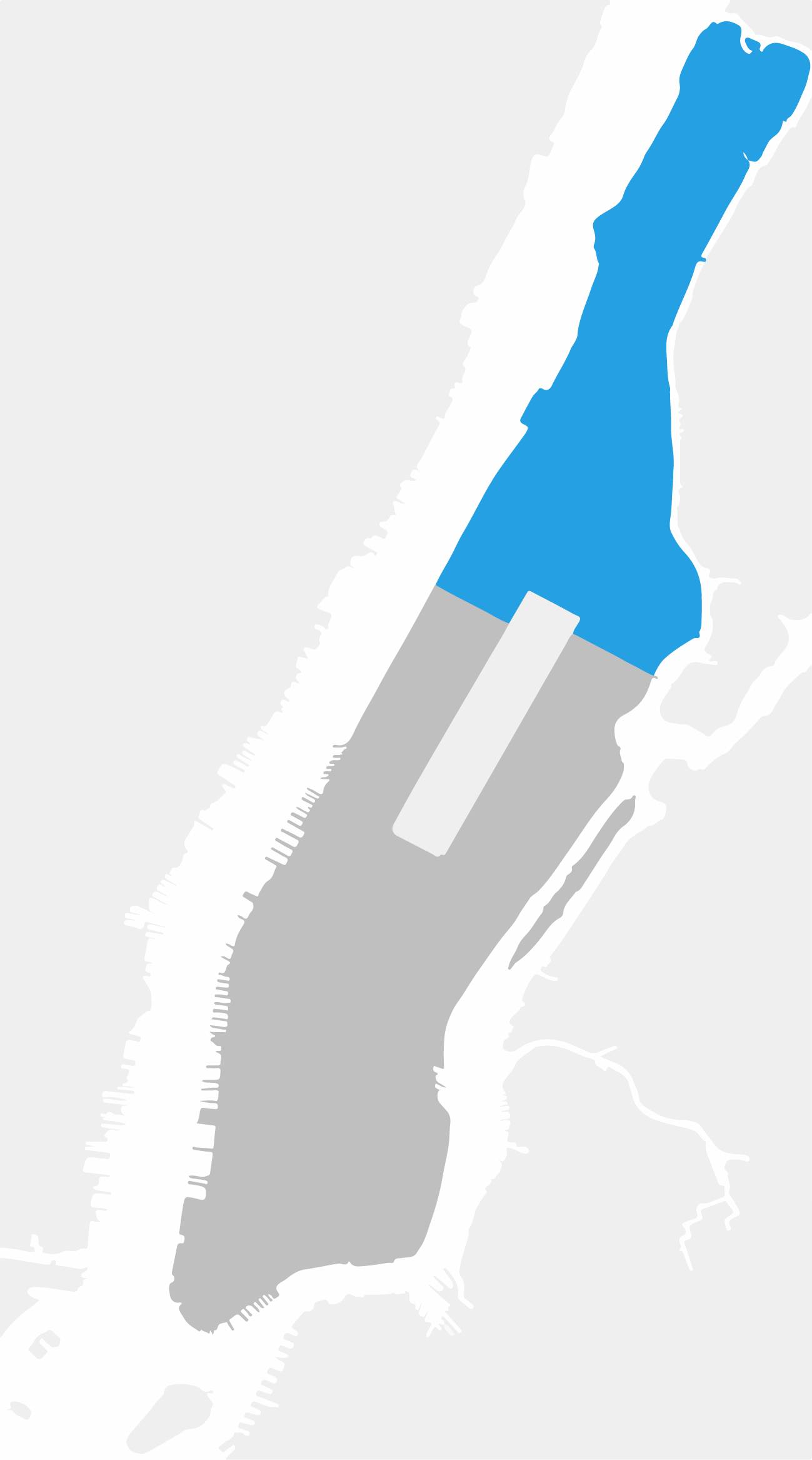 észak manhattan térkép